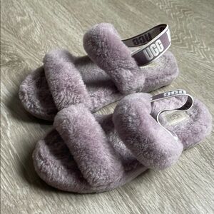 UGG Plush Lavender Sandals